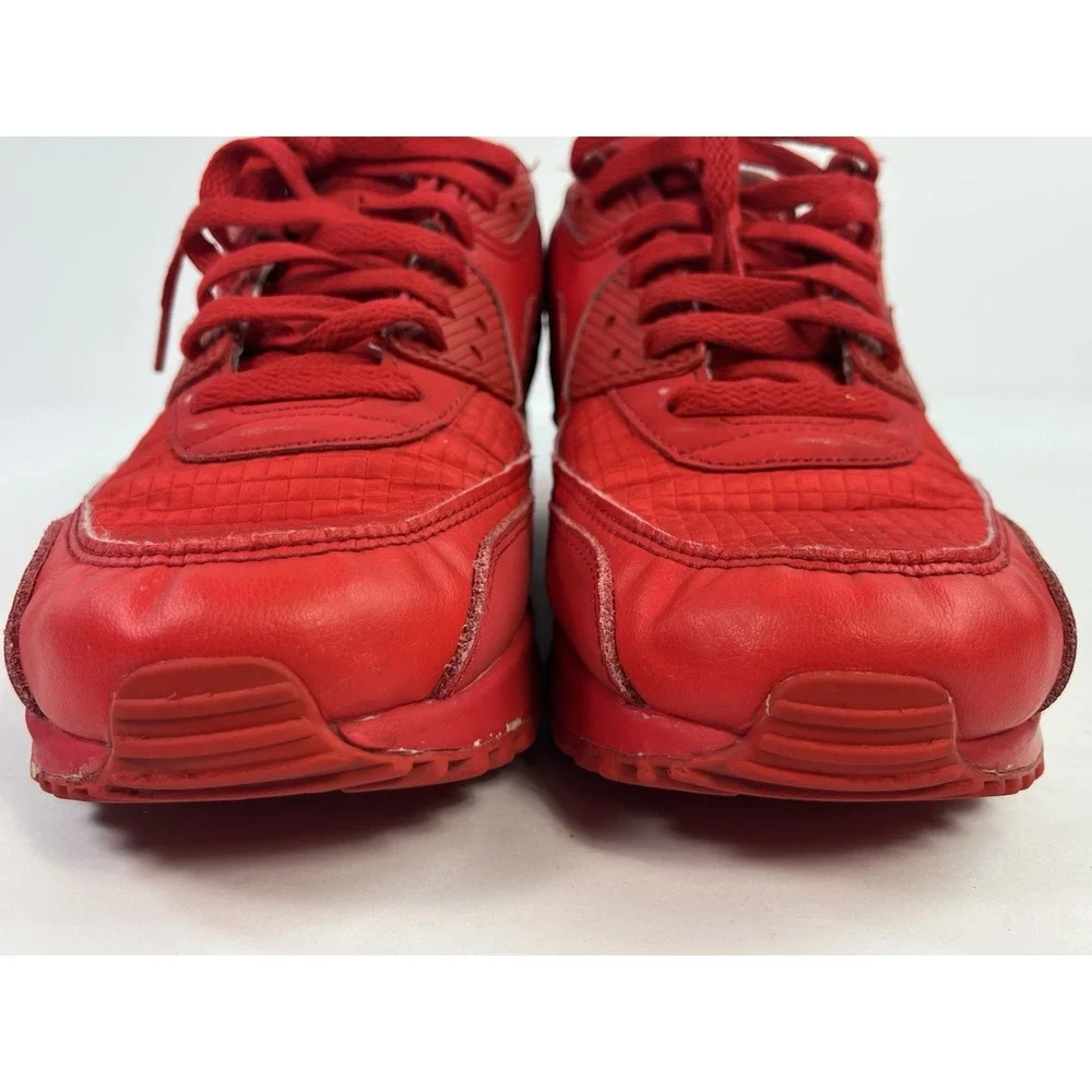Nike Air Max 90 Essentials Men's Size 10.5 University Red Shoes Sneakers AJ1285